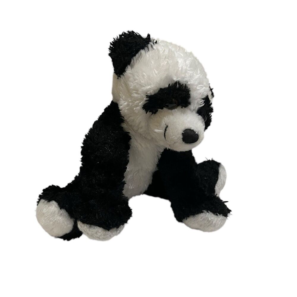 MTY International Black White Panda Bear SOFT 10" Plush Stuffed Animal Toy